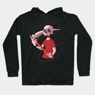 Japanese Sci-fi Skeleton - Vector art illustration Hoodie